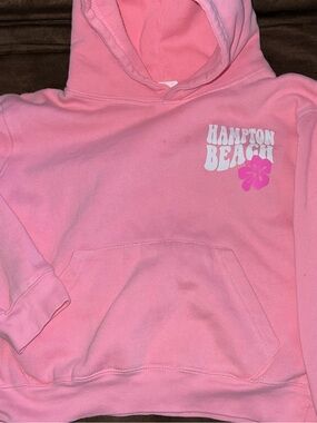 Kids Pink Hooded Sweatshirt